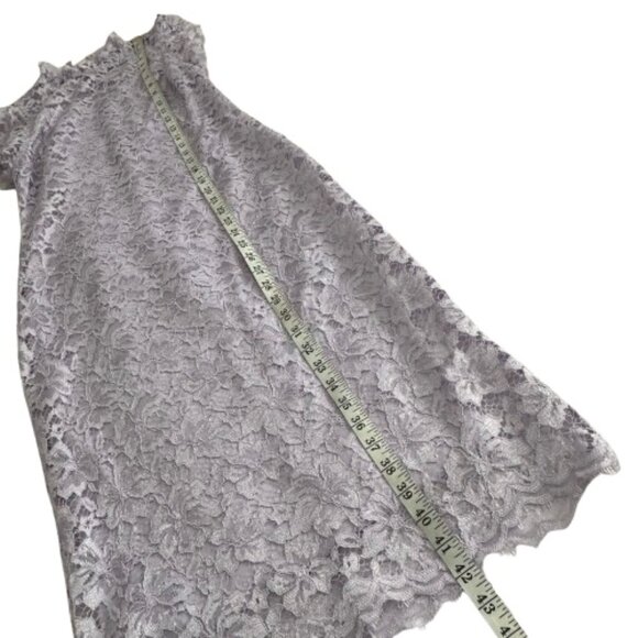 Enfocus Studio Women' 6 Purple/Lavender Sleeveless Mock Neck Midi Sheath Dress - Picture 12 of 14